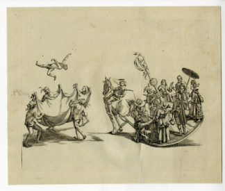 Antique Print-SAINT ROMBOUT PROCESSION-MECHELEN-FLOATS-OPSINJOORKE-VUYLEN BRUDDEGOM-WHEEL OF FORTUNE-RAD VAN FORTUIN-CAVALCADE-vander Elst-Klauber-1775