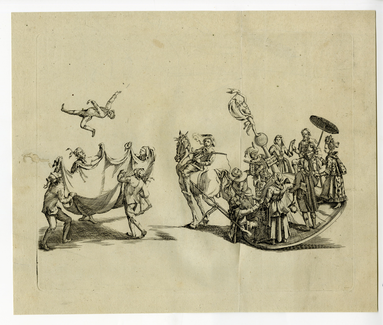 , Antique Print-SAINT ROMBOUT PROCESSION-MECHELEN-FLOATS-OPSINJOORKE-VUYLEN BRUDDEGOM-WHEEL OF FORTUNE-RAD VAN FORTUIN-CAVALCADE-vander Elst-Klauber-1775, Pictura Antique Prints