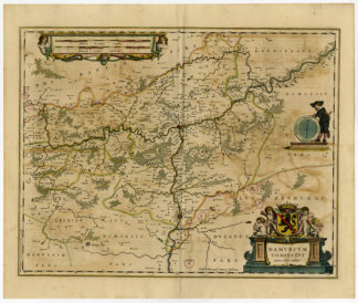 Antique Print-NAMURCUM-NAMEN-DINANT-Janssonius-1647