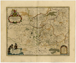 Antique Print-CAMBRAY-BOUCHAIN-VALENCIENNES-Janssonius-1647