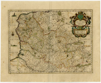 Antique Print-FRANCE- ARTOIS-ARTESIA-Janssonius-1647