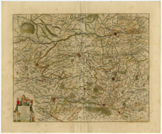 Antique Print-FRANCE-ARLEUX-DOUAY-TOURNAY-LILLE-Janssonius-1647