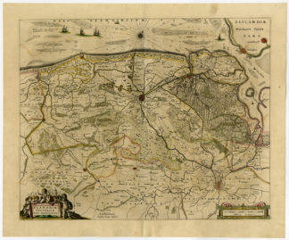 Antique Print-BELGIUM-NIEUWPOORT-MIDDELBURG-GHENT-Janssonius-1647