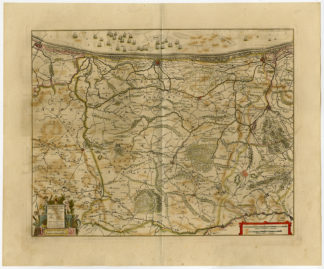 Antique Print-CALAIS-NIEUWPOORT-BELGIUM-SAINT OMER-Janssonius-1647