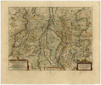 Antique Print-FOSSA EUGENIA-CANAL-VENLO-RIJN-MAAS-Janssonius-1647