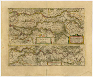 Antique Print-NETHERLANDS-COURSE OF RIJN-MAAS-WAAL-Janssonius-1647