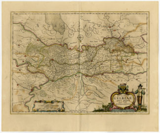 Antique Print-BETUWE-BOMMELERWAARD-TIELERWAARD-Janssonius-1647