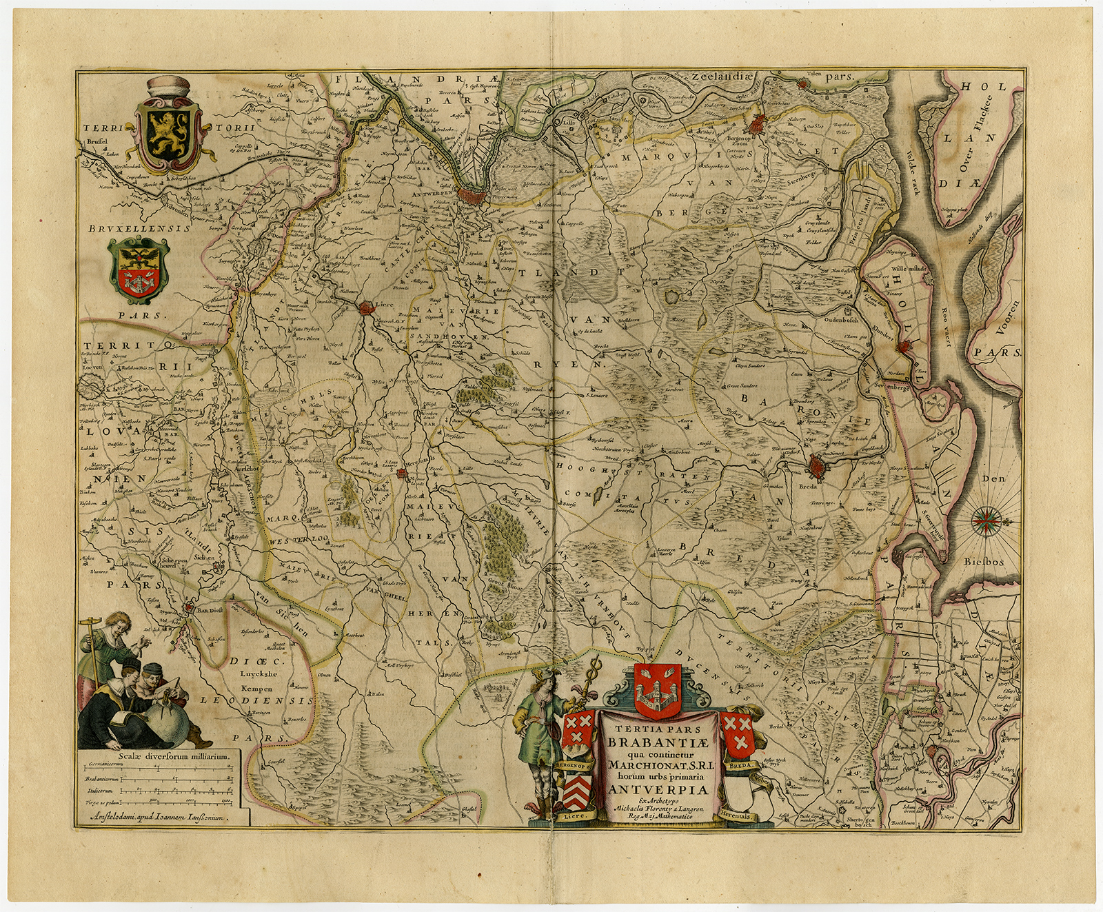 Ab9805 416x344 Antique Print-BELGIUM-ATWERPEN-NETHERLANDS-BREDA-BERGEN OP ZOOM-Janssonius-1647