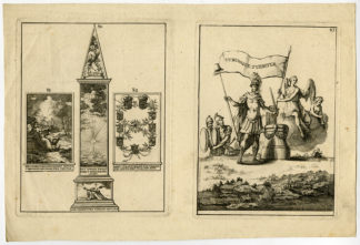 Antique Print-WILLEM IV-NASSAU-MONUMENT-ALLEGORY-PL. 80-83-de Groot-1751