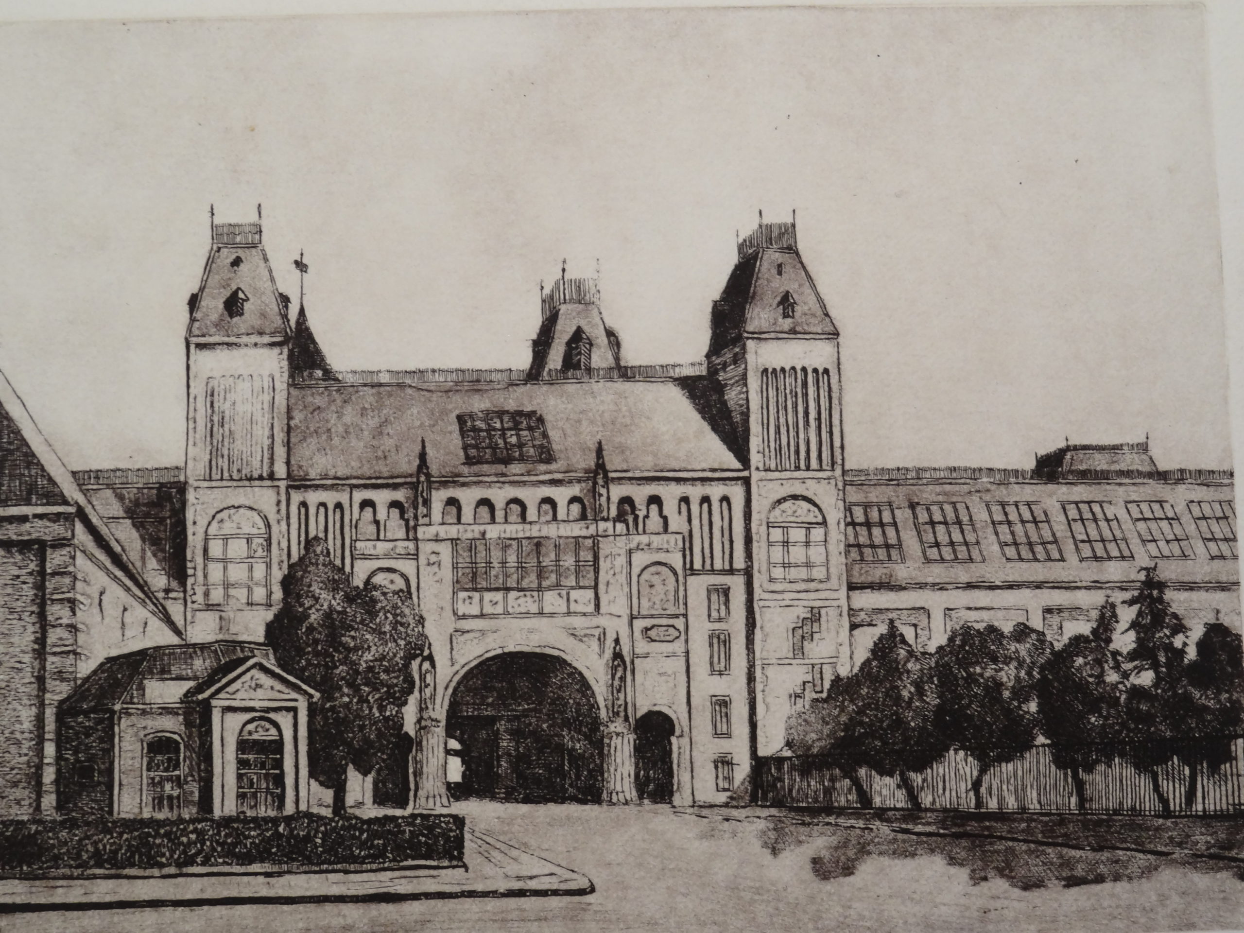 , Antique Print-RIJKSMUSEUM-AMSTERDAM-DUTCH ARCHITECTURE-Zetten-1986, Pictura Antique Prints