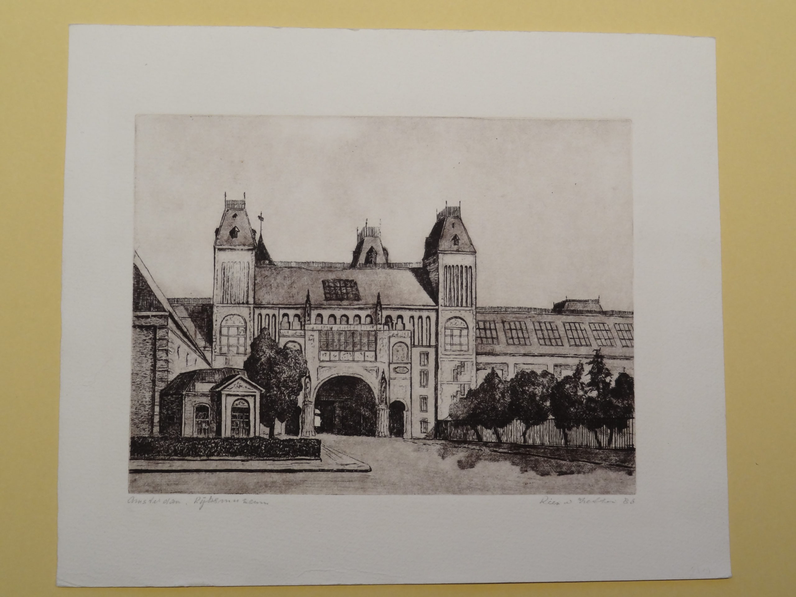 , Antique Print-RIJKSMUSEUM-AMSTERDAM-DUTCH ARCHITECTURE-Zetten-1986, Pictura Antique Prints