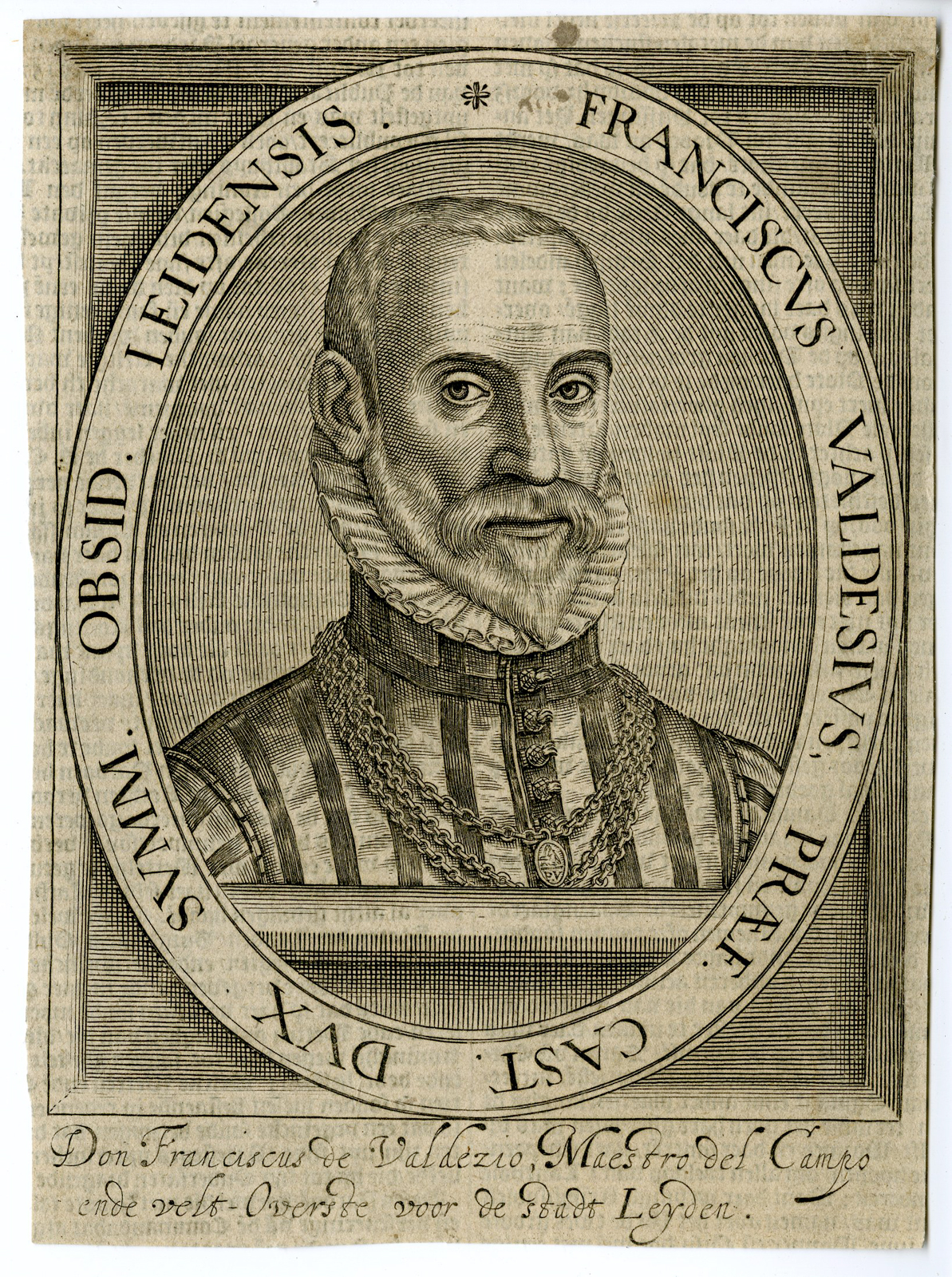, 4 Antique Prints-FRANCISCO VALDEZ-DE MENDOZA-FERDINAND-FOUQUET-De Clerc-c. 1650, Pictura Antique Prints