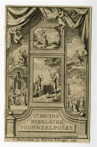 Antique Print-TITLE ENGRAVING-BIBLE POETRY-Philips-1735