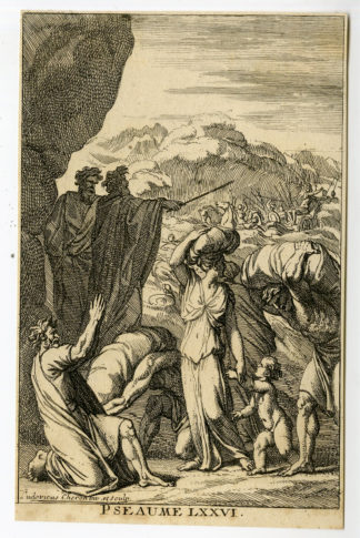 Antique Print-TITLE ENGRAVING-MOSES-RED SEA-Chéron-1694