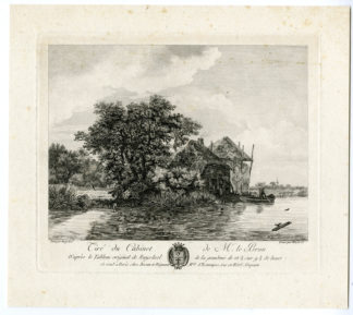 Antique Print-RIVER LANDSCAPE-DUTCH-FARM-Ruysdael-Weisbrod-1792