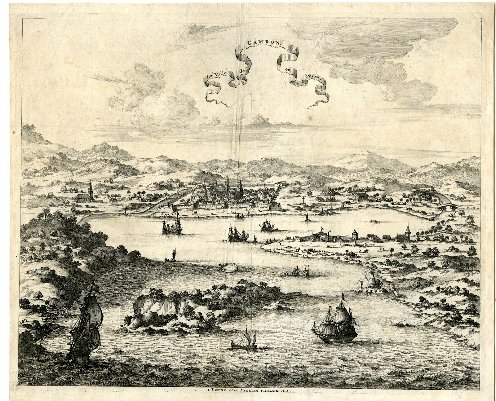 Rbos 0495 416x336 Rare Antique Print-PERSIA-GAMRON-BANDAR ABBAS-HORMUZ-van der Aa-Mandelslo-1725