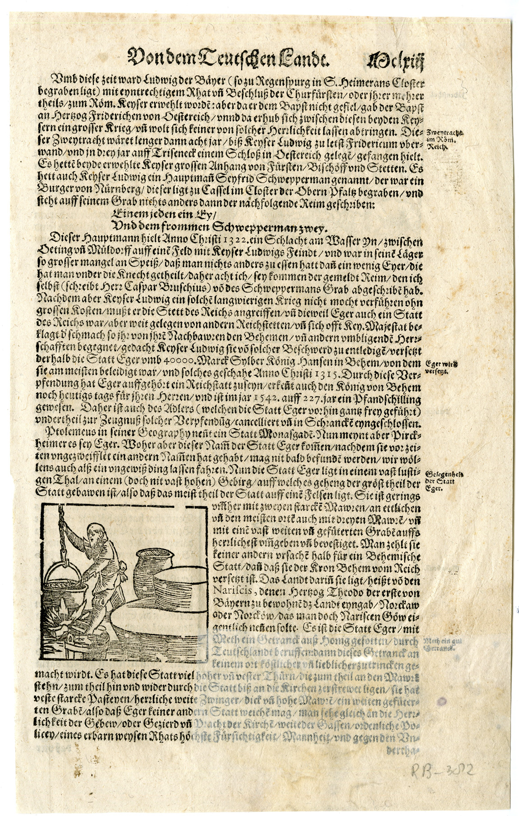 , Antique Print-JEWISH SCHOOL-FOUNTAIN-BREWER-Munster-1592, Pictura Antique Prints
