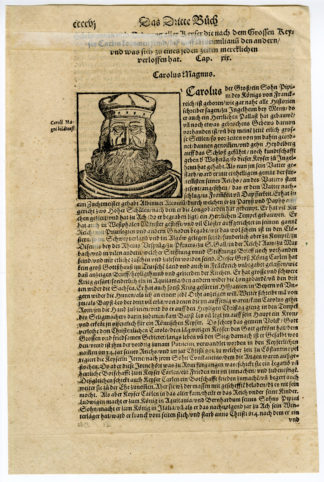 Antique Print-PORTRAIT CHARLEMAGNE-CHARLES THE GREAT-Munster-1592