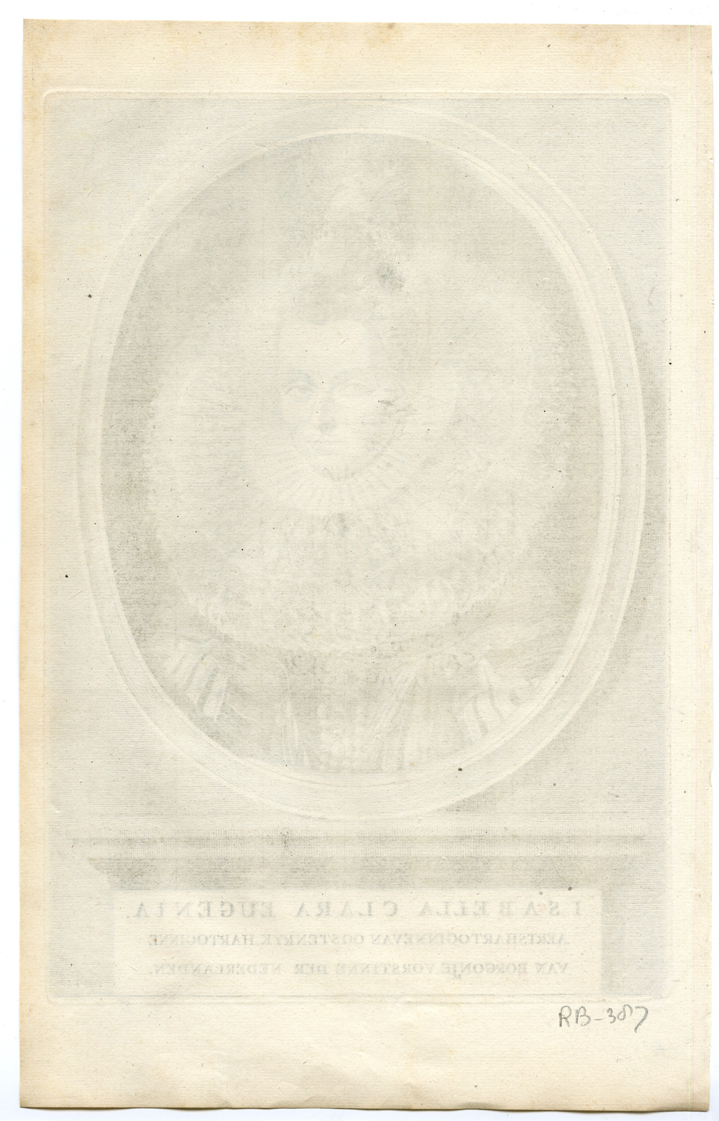 , Antique Print-ISABELLA CLARA EUGENIA-PORTRAIT-Anonymous-1681, Pictura Antique Prints