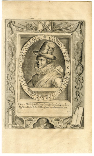 Antique Print-PORTRAIT-GEORG WILHELM OF PRUSSIA-Janssonius-1627