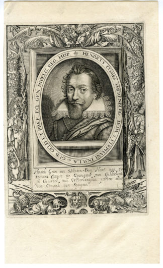 Antique Print-PORTRAIT-HENDRIK VAN DEN BERG-GENERAL-Janssonius-1627