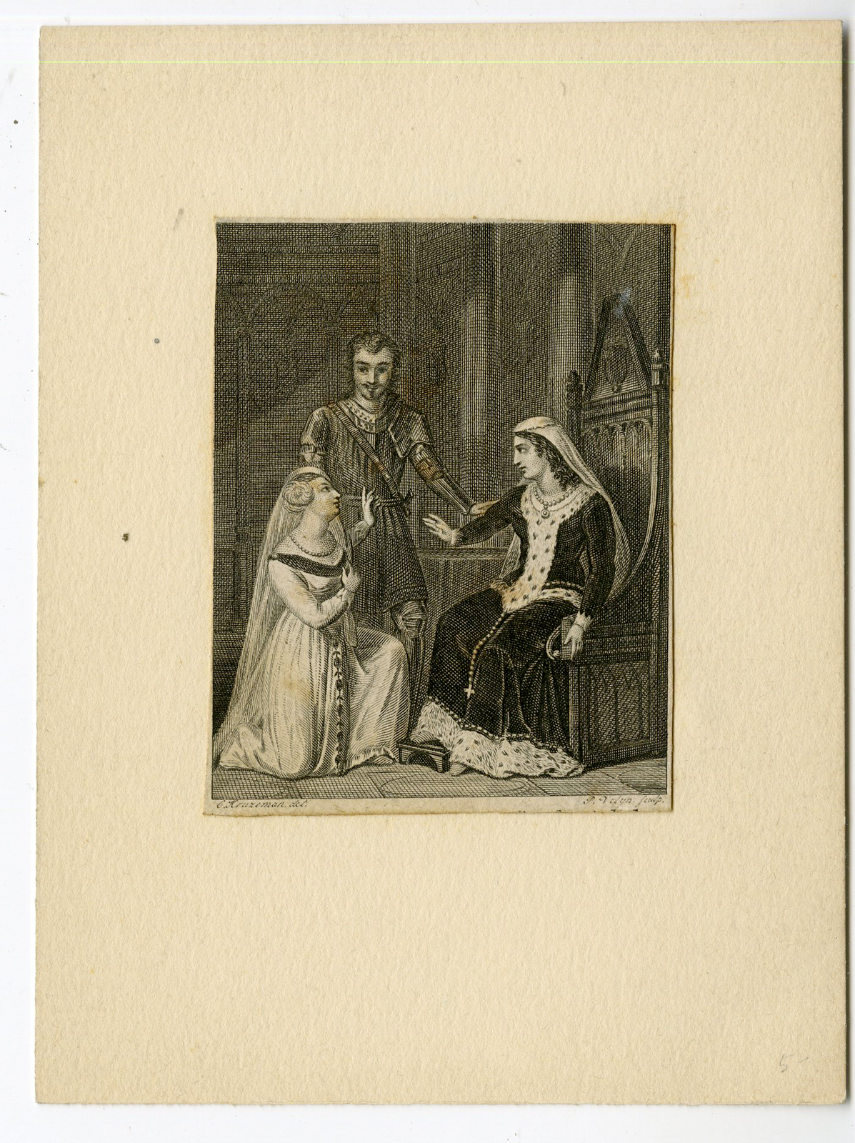 , Antique Print-BEGGING FOR LOVE-QUEEN-Kruseman-Velijn-1822, Pictura Antique Prints