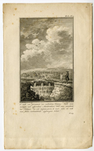 Antique Print-WATERFALL-VELUWE-vam de Meer-Martinet-1779