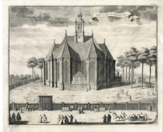 Antique Print-THE HAGUE-VIEW-NIEUWE KERK-CHURCH-Riemer-Philips-1730