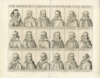 Antique Print-AMBASSADORS-THRUCE-80 YEAR WAR-Hondius-1608
