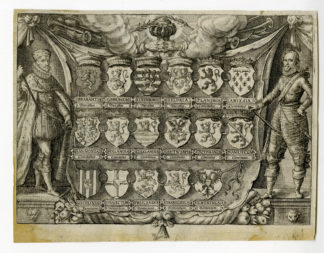 Antique Print-17 PROVINCES-COAT OF ARMS-TITLE ENGRAVING-Keere-Kaerius-1612