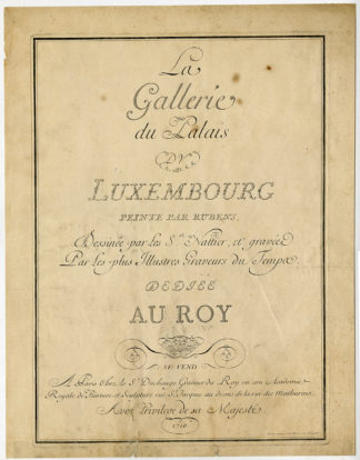 2 Antique Master Prints-TITLE-TEXT PAGES-Bercy-1710