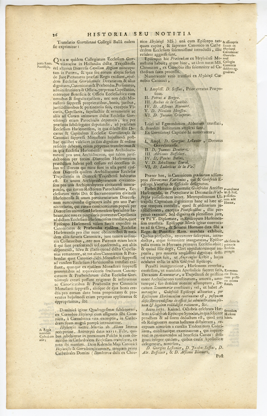 Pco 10955 416x647 Antique Print-PORTRAIT-GODEFRIDUS VAN MIERLO-BISHOP-HOURGLASS-Bleyswijck-1726 - Image 2