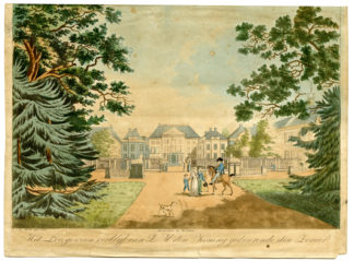 Rare Antique Print-HET LOO-DUTCH ROYAL PALACE-van der Meulen-c.1830