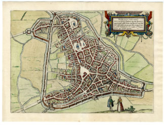 Antique Print-PLAN-'S-HERTOGENBOSCH-Braun-Hogenberg-1588