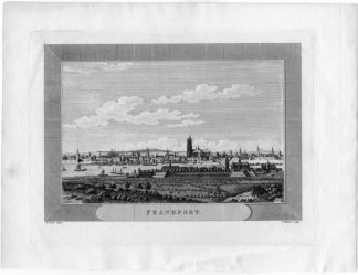 Antique Print-FRANKFURT-GERMANY-RHINE-SHIP-VIEW-Jones-Williams-1810