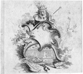 Antique Print-KING-SCEPTER-CHAIN-Anonymous-?????