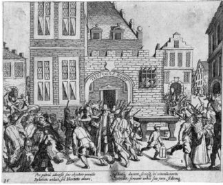Antique Print-DUC OF AARSCHOT-BELGIUM-CAPTURE-NOBLEMEN-Baudartius-1616