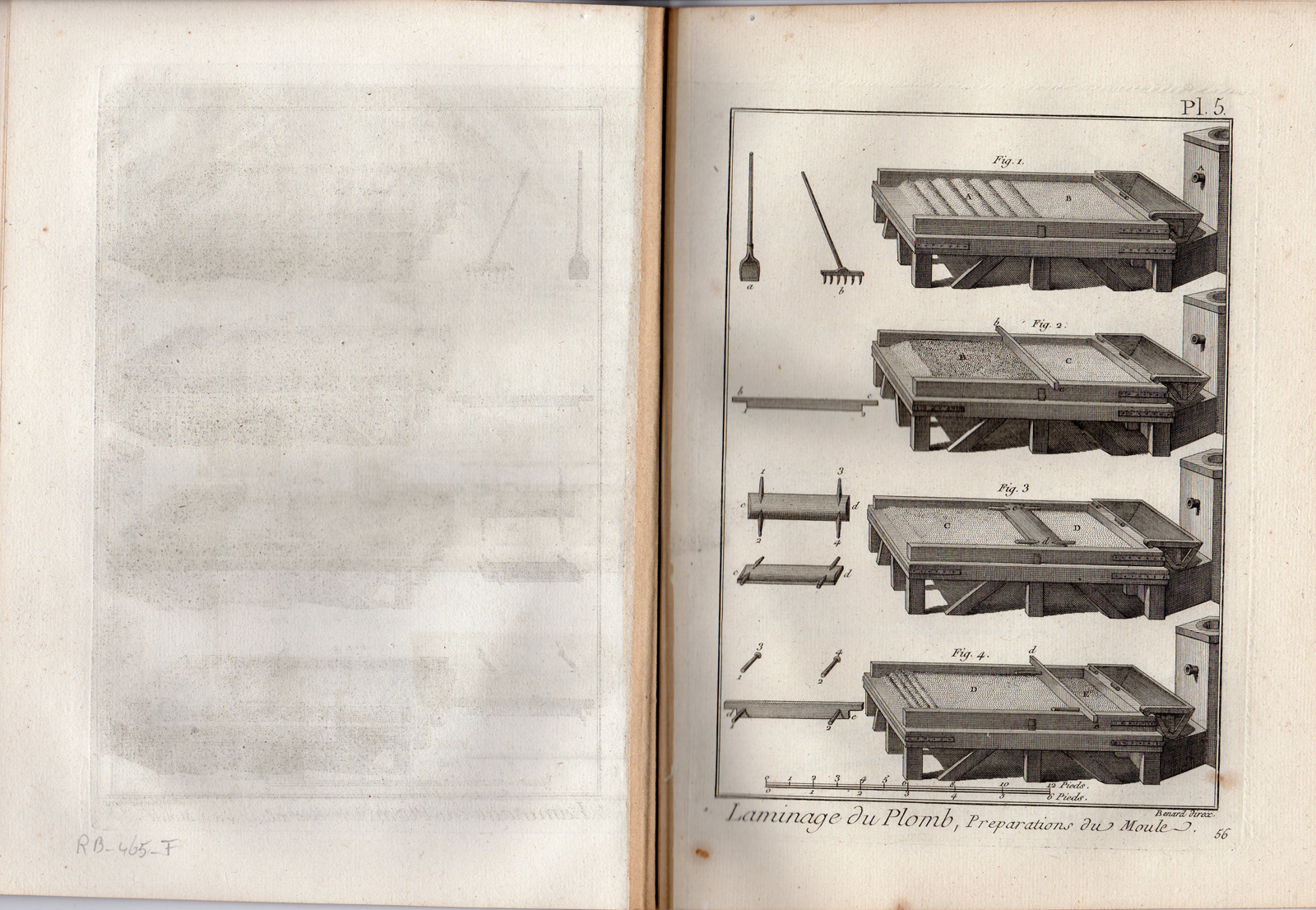 RB 0718 416x288 12 Antique Prints-LAMINAGE DE PLOMB-LEAD ROLLING-WORKSHOP-Diderot-Benard-c. 1750 - Image 12