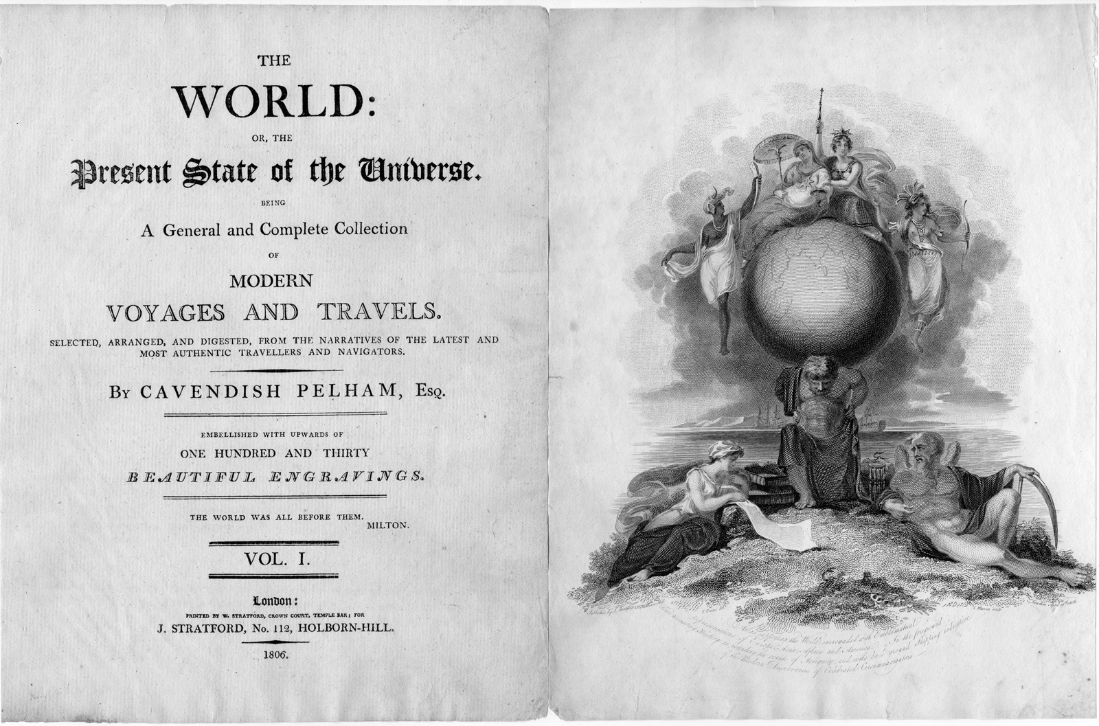 RB 0746 416x275 Antique Print-ATLAS SUPPORTING THE WORLD-TIME-HOURGLASS-Uwins-Warren-1806
