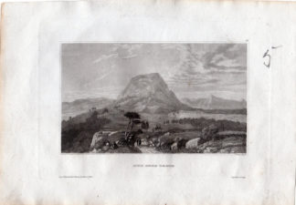 Antique Print-MOUNT TABOR-PALESTINE-ISRAEL-VIEW-Grunewald-c.1850