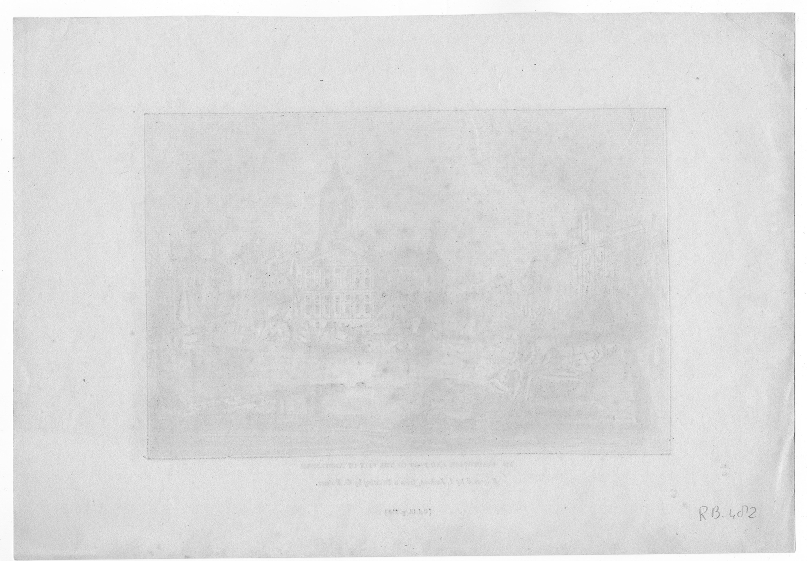 , Antique Print-AMSTERDAM-CITY HALL-NETHERLANDS-CANAL-BOAT-Balmer-Jackson-1843, Pictura Antique Prints