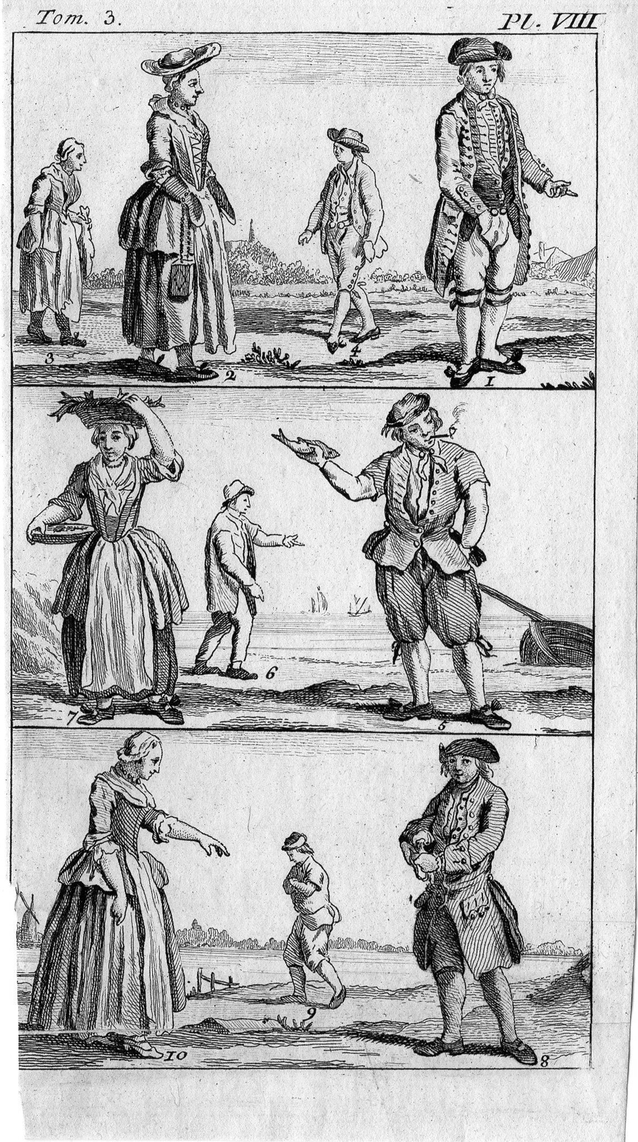 , Antique Print-TEMPTATION-MAN-WOMAN-FISH-DRINKING-Anonymous-c. 1750, Pictura Antique Prints