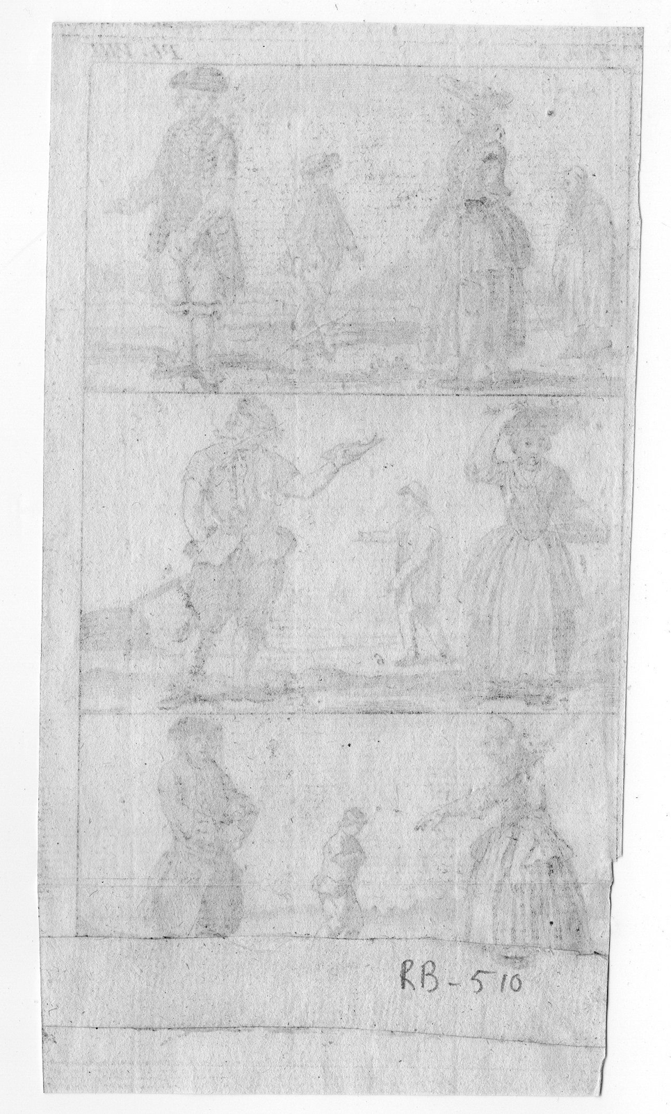 , Antique Print-TEMPTATION-MAN-WOMAN-FISH-DRINKING-Anonymous-c. 1750, Pictura Antique Prints