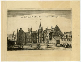 Rare Antique Print-WITTEVROUWENPOORT-GATE-UTRECHT-J. Ottens-Anonymous-c.1698