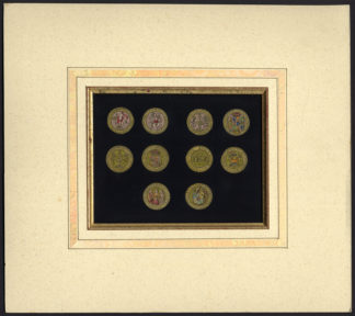 Antique Print-MEDAL-EMBLEM-MORAL-COAT OF ARMS-Van Mieris-1735