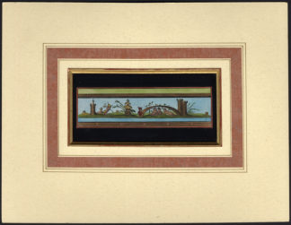 Antique Print-DECORATION-MINIATURE PEOPLE-LANDSCAPE-Anonymous-1750