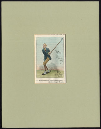 Antique Print-GOLF-JAMES BALFOUR-POLITICIAN-LORD-PUNCH-E.T.R.-1920