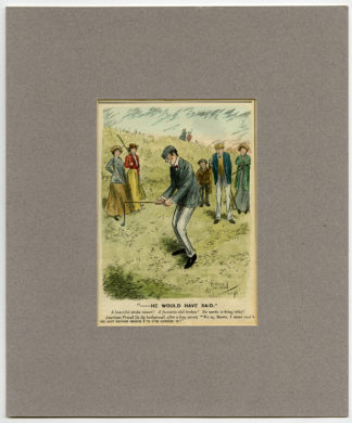 Antique Print-GOLF-SWING-MISS-BREAK-CLUB-ANGER-PUNCH-WILSON-David Wilson-1920