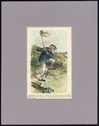Antique Print-GOLF-ENTOMOLOGIST-BUTTERFLY NET-LINKS-PUNCH-F.H. Townsend-1920