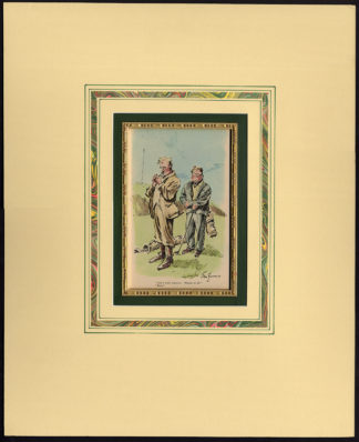 Antique Print-GOLF-BREAK-SMOKE-CIGARETTE-LINKS-PUNCH-Thomas-1920